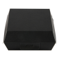 Image BOÎTES HAMBURGER 'THEPACK' 230 G/M2 14,2x13,7x6,1 CM (L) NOIR CARTON ONDULÉ NANO-MICRO (500 UNITÉ) #3