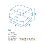 BOÎTES HAMBURGER 'THEPACK' 220 G/M2 14,4x13,6x9,2 CM (L+) NATUREL CARTON ONDULÉ NANO-MICRO (500 UNITÉ) Image BOÎTES HAMBURGER 'THEPACK' 220 G/M2 14,4x13,6x9,2 CM (L+) NATUREL CARTON ONDULÉ NANO-MICRO (500 UNITÉ) #8