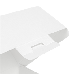 Image BOÎTES HAMBURGER 'THEPACK' 230 G/M2 14,4x13,6x9,2 CM (L+) BLANC CARTON ONDULÉ NANO-MICRO (500 UNITÉ) #4