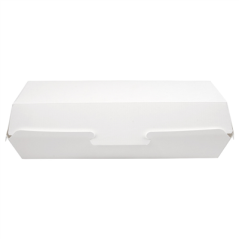 COQUILLES "HOT DOG" 'THEPACK' 230 G/M2 23,2x9x6,3 CM BLANC CARTON ONDULÉ NANO-MICRO (450 UNITÉ)