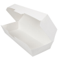 Image COQUILLES "HOT DOG" 'THEPACK' 230 G/M2 23,2x9x6,3 CM BLANC CARTON ONDULÉ NANO-MICRO (450 UNITÉ) #4