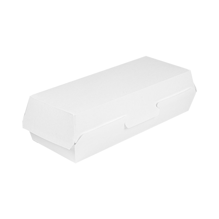 Image BOÎTES "PANINI" 'THEPACK' 230 G/M2 26,5x12,2x7 CM BLANC CARTON ONDULÉ NANO-MICRO (300 UNITÉ) #1