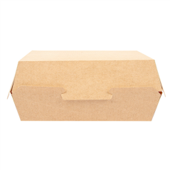BOÎTES "LUNCH BOX" 'THEPACK' 220 G/M2 22,5x17x8,5 CM NATUREL CARTON ONDULÉ NANO-MICRO (300 UNITÉ)