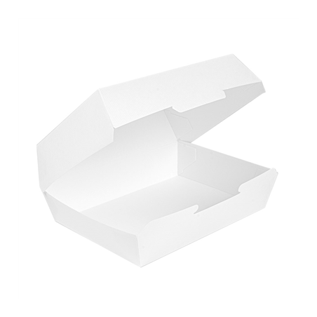 BOÎTES "LUNCH BOX" 'THEPACK' 230 G/M2 22,5x17x8,5 CM BLANC CARTON ONDULÉ NANO-MICRO (300 UNITÉ)