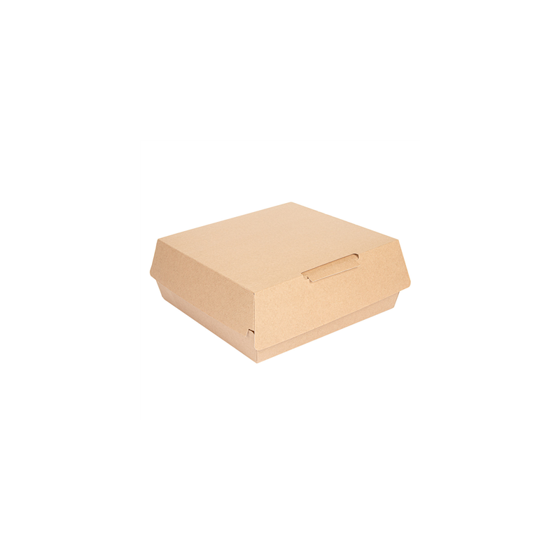 BOÎTES "LARGE LUNCH BOX" 'THEPACK' 250 G/M2 23,5x24x8,7 CM NATUREL CARTON ONDULÉ NANO-MICRO (150 UNITÉ)