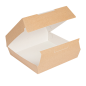 Image BOÎTES "LARGE LUNCH BOX" 'THEPACK' 250 G/M2 23,5x24x8,7 CM NATUREL CARTON ONDULÉ NANO-MICRO (150 UNITÉ) #2