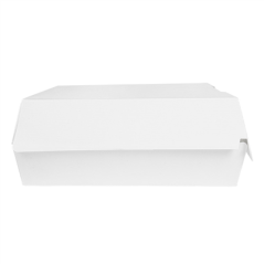 Image BOÎTES "LARGE LUNCH BOX" 'THEPACK' 240 G/M2 23,5x24x8,7 CM BLANC CARTON ONDULÉ NANO-MICRO (150 UNITÉ) #3