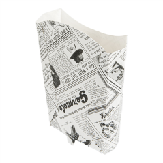 Image BOÎTES À FRITES 'THEPACK TIMES' 190 G 230 G/M2 14,5x9,5x18 CM BLANC CARTON ONDULÉ NANO-MICRO (1200 UNITÉ) #3