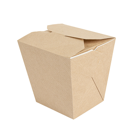 Image RÉCIPIENTS MULTIUSAGES MICRO-ONDABLES 'THEPACK' 480 ML 220 + 12PP G/M2 7,7x5,7x9 CM NATUREL CARTON ONDULÉ NANO-MICRO (480 