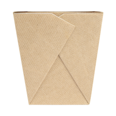 Image RÉCIPIENTS MULTIUSAGES MICRO-ONDABLES 'THEPACK' 480 ML 220 + 12PP G/M2 7,7x5,7x9 CM NATUREL CARTON ONDULÉ NANO-MICRO (480 