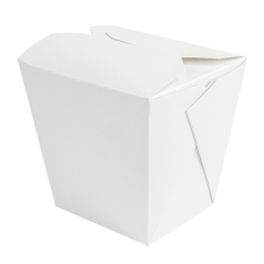 Image RÉCIPIENTS MULTIUSAGES MICRO-ONDABLES 'THEPACK' 780 ML 230 + 12PP G/M2 8x7x10,5 CM BLANC CARTON ONDULÉ NANO-MICRO (480 UNI