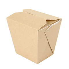 Image RÉCIPIENTS MULTIUSAGES MICRO-ONDABLES 'THEPACK' 780 ML 220 + 12PP G/M2 8x7x10,5 CM NATUREL CARTON ONDULÉ NANO-MICRO (480 U