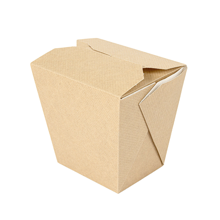 Image RÉCIPIENTS MULTIUSAGES MICRO-ONDABLES 'THEPACK' 780 ML 220 + 12PP G/M2 8x7x10,5 CM NATUREL CARTON ONDULÉ NANO-MICRO (480 U