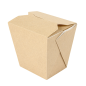 Image RÉCIPIENTS MULTIUSAGES MICRO-ONDABLES 'THEPACK' 780 ML 220 + 12PP G/M2 8x7x10,5 CM NATUREL CARTON ONDULÉ NANO-MICRO (480 U