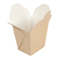 Image RÉCIPIENTS MULTIUSAGES MICRO-ONDABLES 'THEPACK' 780 ML 220 + 12PP G/M2 8x7x10,5 CM NATUREL CARTON ONDULÉ NANO-MICRO (480 U
