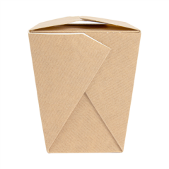 Image RÉCIPIENTS MULTIUSAGES MICRO-ONDABLES 'THEPACK' 780 ML 220 + 12PP G/M2 8x7x10,5 CM NATUREL CARTON ONDULÉ NANO-MICRO (480 U