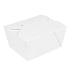 Image BOÎTES AMÉRICAINES 'THEPACK' 780 ML 230 + 12PP G/M2 11,3x9x6,3 CM BLANC CARTON ONDULÉ NANO-MICRO (500 UNITÉ) #1