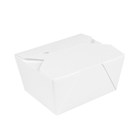 Image BOÎTES AMÉRICAINES 'THEPACK' 780 ML 230 + 12PP G/M2 11,3x9x6,3 CM BLANC CARTON ONDULÉ NANO-MICRO (500 UNITÉ) #1