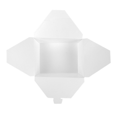 Image BOÎTES AMÉRICAINES 'THEPACK' 1350 ML 230 + 12PP G/M2 15,2x12,1x6,5 CM BLANC CARTON ONDULÉ NANO-MICRO (300 UNITÉ) #4