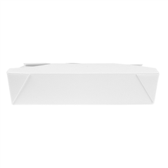 BOÎTES AMÉRICAINES MICRO-ONDABLES 'THEPACK' 1470 ML 230 + 12PP G/M2 19,6x14x4,5 CM BLANC CARTON ONDULÉ NANO-MICRO (300 UNITÉ)