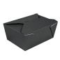 Image BOÎTES AMÉRICAINES MICRO-ONDABLES 'THEPACK' 2880 ML 250 + 12PP G/M2 19,6x14x9 CM NOIR CARTON ONDULÉ NANO-MICRO (200 UNITÉ)