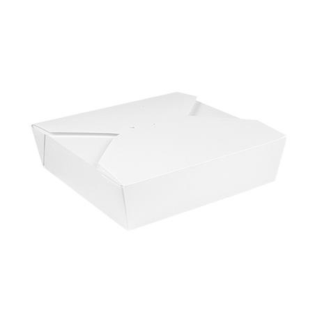 Image BOÎTES AMÉRICAINES MICRO-ONDABLES 'THEPACK' 2910 ML 250 + 12PP G/M2 21,7x21,7x6 CM BLANC CARTON ONDULÉ NANO-MICRO (100 UNI