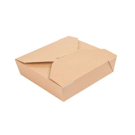 Image BOÎTES AMÉRICAINES MICRO-ONDABLES 'THEPACK' 2910 ML 240 + 12PP G/M2 21,7x21,7x6 CM NATUREL CARTON ONDULÉ NANO-MICRO (100 U