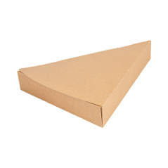 Image EMBALLAGES TRIANGULAIRES PIZZA 'THEPACK' 220 G/M2 18x23x3 CM NATUREL CARTON ONDULÉ NANO-MICRO (500 UNITÉ) #4