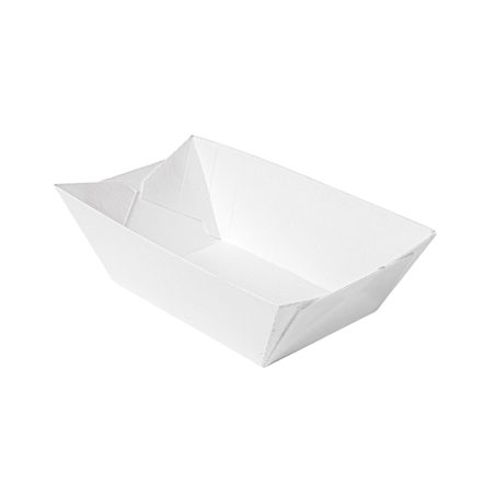 Image BARQUETTES 'THEPACK' 240 G 230 G/M2 8,5x5x4 CM BLANC CARTON ONDULÉ NANO-MICRO (1800 UNITÉ) #1
