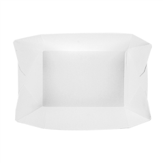 Image BARQUETTES 'THEPACK' 960 G 230 G/M2 10,6x7,2x5,2 CM BLANC CARTON ONDULÉ NANO-MICRO (1200 UNITÉ) #3