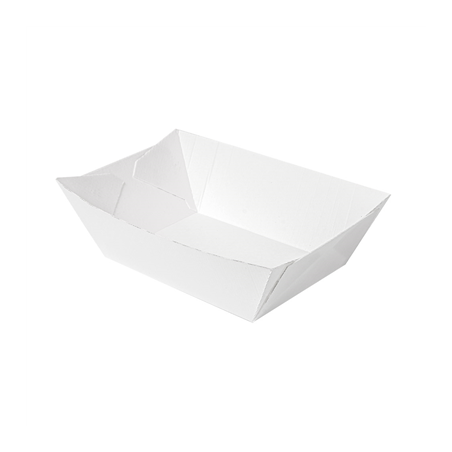 Image BARQUETTES 'THEPACK' 1200 G 230 G/M2 11,9x7,9x5,5 CM BLANC CARTON ONDULÉ NANO-MICRO (1000 UNITÉ) #1