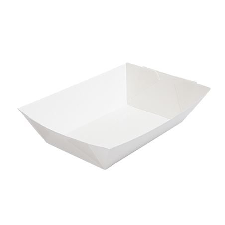 Image BARQUETTES 'THEPACK' 2400 G 230 G/M2 17x9,7x6,3 CM BLANC CARTON ONDULÉ NANO-MICRO (600 UNITÉ) #1