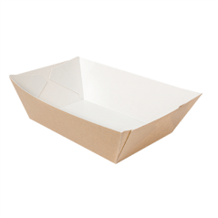 Image BARQUETTES 'THEPACK' 2400 G 220 G/M2 17x9,7x6,3 CM NATUREL CARTON ONDULÉ NANO-MICRO (600 UNITÉ) #1