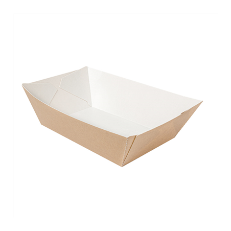 Image BARQUETTES 'THEPACK' 2400 G 220 G/M2 17x9,7x6,3 CM NATUREL CARTON ONDULÉ NANO-MICRO (600 UNITÉ) #1