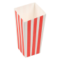 Image RECIPIENTS POP-CORNS 'THEPACK STRIPES' 1 L 230 G/M2 6,5x8,7x17,4 CM BLANC CARTON ONDULÉ NANO-MICRO (600 UNITÉ) #1