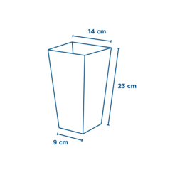 Image RECIPIENTS POP-CORNS 'THEPACK STRIPES' 3 L 230 G/M2 9x14x23 CM BLANC CARTON ONDULÉ NANO-MICRO (600 UNITÉ) #5