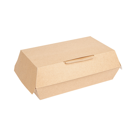Image BOÎTES "LUNCH BOX" 'THEPACK' 220 G/M2 22x13x7,5 CM NATUREL CARTON ONDULÉ NANO-MICRO (300 UNITÉ) #1