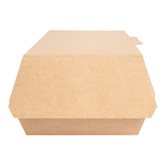 Image BOÎTES "LUNCH BOX" 'THEPACK' 220 G/M2 22x13x7,5 CM NATUREL CARTON ONDULÉ NANO-MICRO (300 UNITÉ) #3