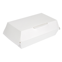 Image BOÎTES "LUNCH BOX" 'THEPACK' 230 G/M2 22x13x7,5 CM BLANC CARTON ONDULÉ NANO-MICRO (300 UNITÉ) #1