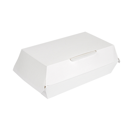 Image BOÎTES "LUNCH BOX" 'THEPACK' 230 G/M2 22x13x7,5 CM BLANC CARTON ONDULÉ NANO-MICRO (300 UNITÉ) #1