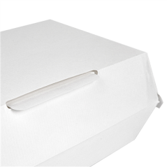 Image BOÎTES "LUNCH BOX" 'THEPACK' 230 G/M2 22x13x7,5 CM BLANC CARTON ONDULÉ NANO-MICRO (300 UNITÉ) #6