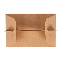 Image BOÎTES TRANSPORT DE REPAS 'THEPACK' 220 G/M2 18x12x9 CM NATUREL CARTON ONDULÉ NANO-MICRO (100 UNITÉ) #3