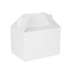 Image BOÎTES TRANSPORT DE REPAS 'THEPACK' 230 G/M2 18x12x9 CM BLANC CARTON ONDULÉ NANO-MICRO (100 UNITÉ) #1