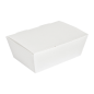 Image BOÎTES "LUNCH BOX" COUVERCLES 'THEPACK' 500 ML (16 oz) 230 G/M2 14x9,7x5 CM BLANC CARTON ONDULÉ NANO-MICRO (480 UNITÉ) #1