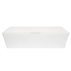 BOÎTES "LUNCH BOX" COUVERCLES 'THEPACK' 1500 ML (48 oz) 230 G/M2 21x18x5,5 CM BLANC CARTON ONDULÉ NANO-MICRO (360 UNITÉ)