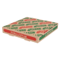 Image BOÎTES PIZZA 'THEPACK' 330 G/M2 26x26x3,8 CM NATUREL CARTON ONDULÉ MICROCANAL (100 UNITÉ) #1