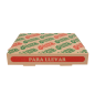 Image BOÎTES PIZZA 'THEPACK' 330 G/M2 26x26x3,8 CM NATUREL CARTON ONDULÉ MICROCANAL (100 UNITÉ) #3