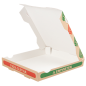 Image BOÎTES PIZZA 'THEPACK' 330 G/M2 26x26x3,8 CM NATUREL CARTON ONDULÉ MICROCANAL (100 UNITÉ) #6