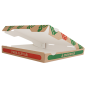 Image BOÎTES PIZZA 'THEPACK' 330 G/M2 32x32x3,8 CM NATUREL CARTON ONDULÉ MICROCANAL (100 UNITÉ) #5