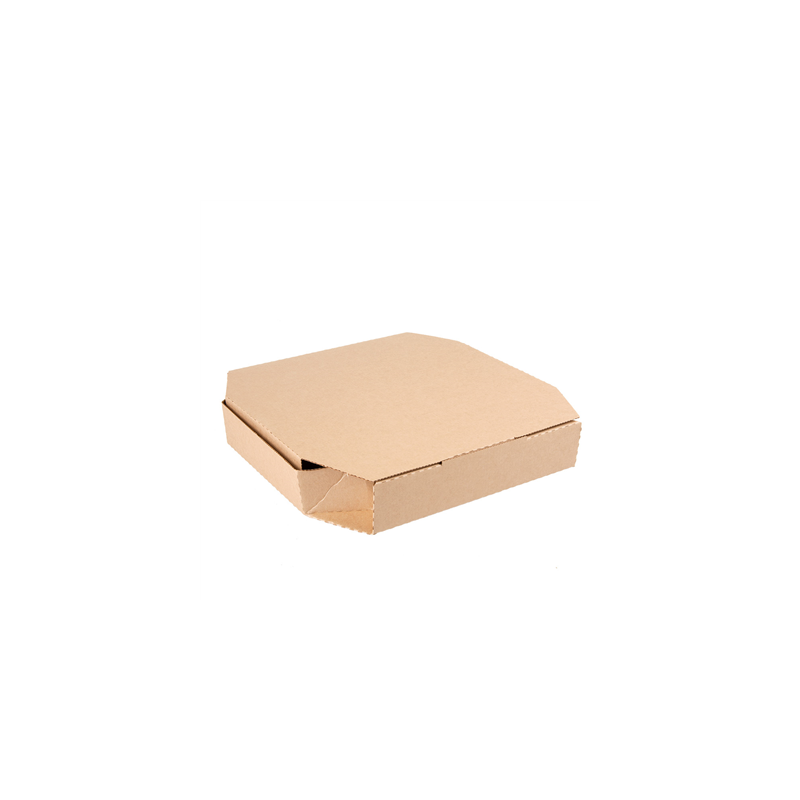BOÎTES OCTOGONAL 'THEPACK' 330 G/M2 26x26x3,8 CM NATUREL CARTON ONDULÉ MICROCANAL (100 UNITÉ)